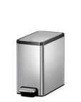 EcoCasa II Slim Step Can with Liner – 6L / 1.6 Gal - Stainless Steel