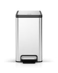 EcoCasa II Slim Step Can with Liner – 6L / 1.6 Gal - Stainless Steel