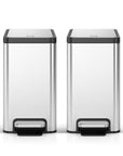 EcoCasa II Slim Step Can with Liner 2 Pack Combo Set – 6L / 1.6 Gal