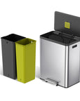EcoCasa II Step Recycling Can - Dual Compartment 20L+20L