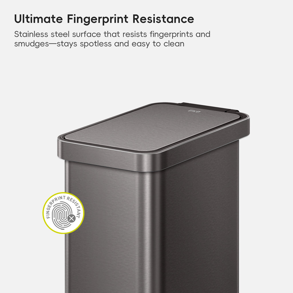 Hudson Slim Step Trash Can, 50 L