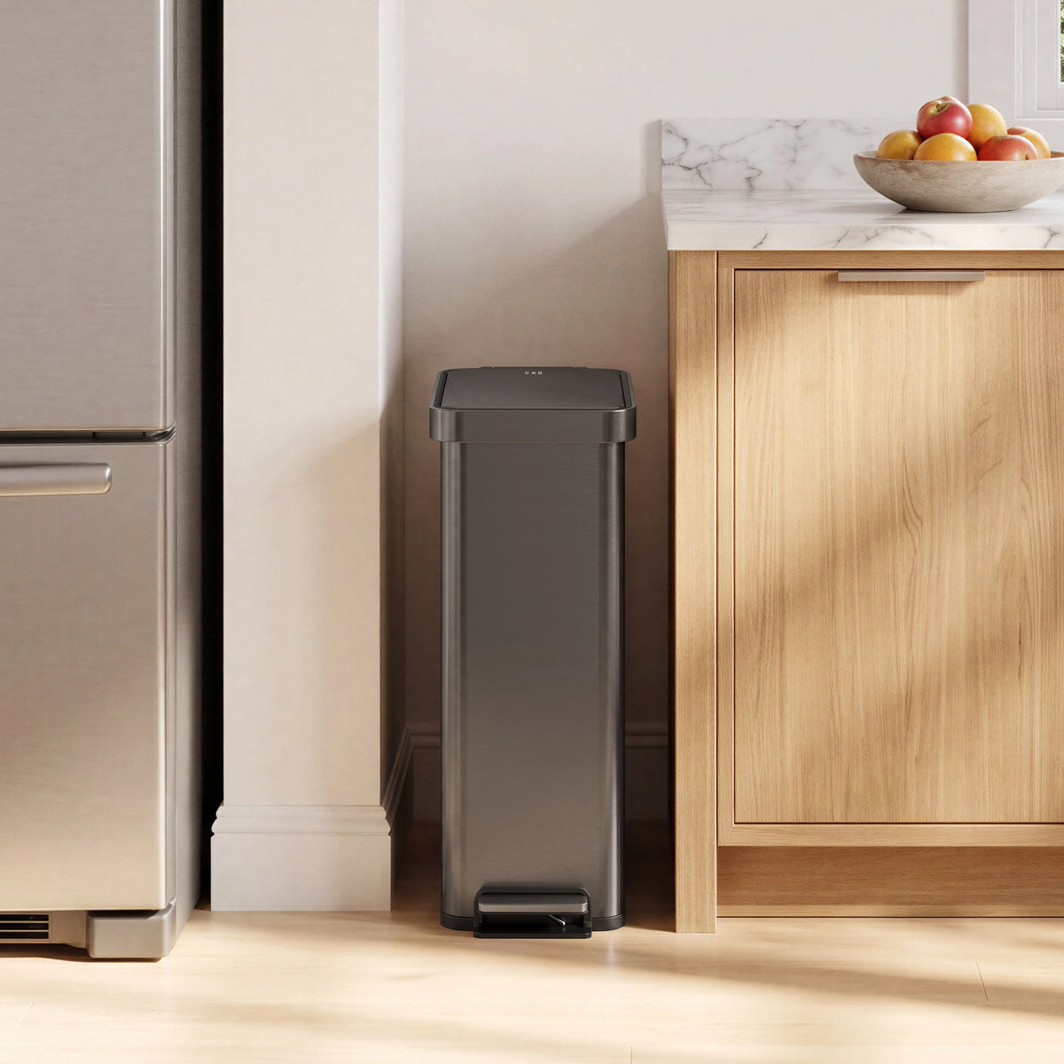 Hudson Slim Step Trash Can, 50 L