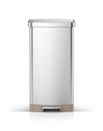 Hudson 75 Liter / 20 Gallon Step Can with Bag Compartment - Stainless Steel