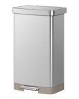 Hudson 75L / 19.8 Gal Step Can with Bag Compartment - Stainless Steel