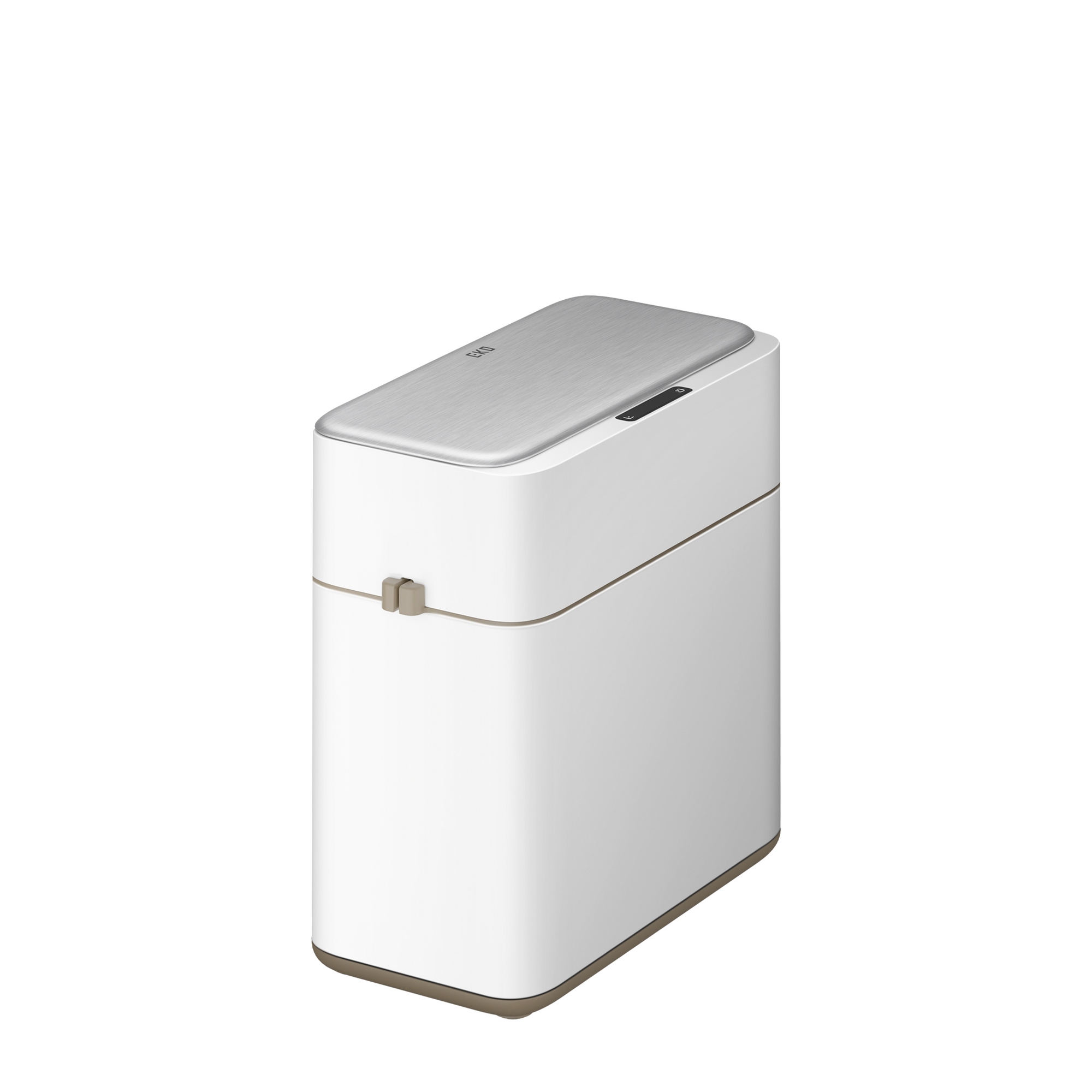 Bono Sensor Bathroom Trash Can with Lid - 8L/2.1 Gallon-White