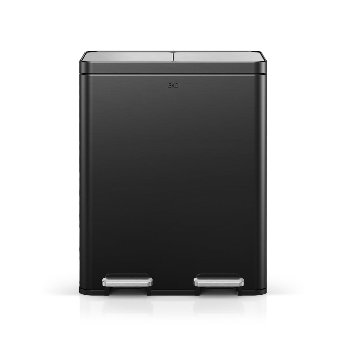 Home by EKO Edison 8+8 Gallon Dual Kitchen Trash Can with Removable Inner Liners-Matte Black Quality Report