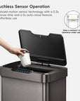 Mirage-T 50 Liter / 13 Gallon Motion Sensor Can -  Gunmetal