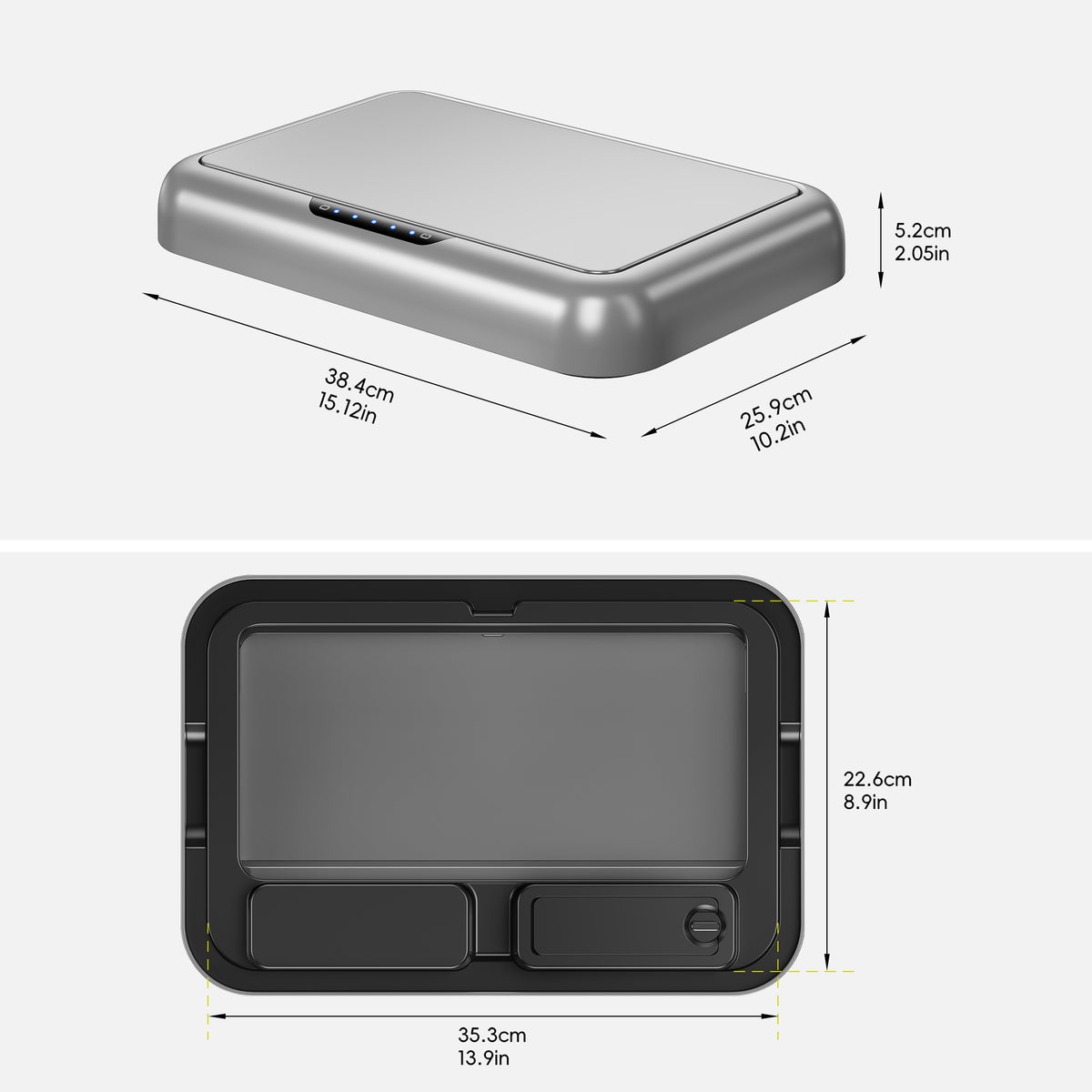 Lid for 9336-38+22L-MMT Vintage Dual Compartment Sensor Can