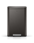 Madison Gunmetal Steel 50 Liter/13.2 Gallon Step Trash Can with Inner Liner