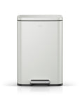 Madison Matte Grey Stainless Steel 50 Liter/13.2 Gallon Step Trash Can