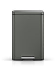 Madison Nardo Grey Stainless Steel 50 Liter/13.2 Gallon Step Trash Can