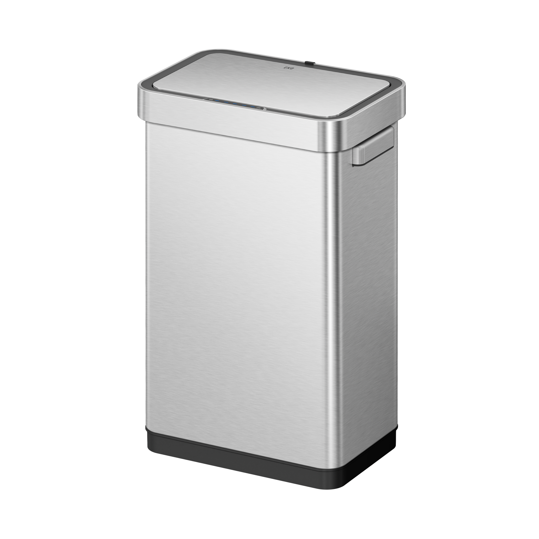 EKO Deluxe Mirage-T 50 Liter / 13 Gallon Motion Sensor Can (Matte Stainless Steel).