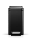 Stella 6 L/1.6 Gal Small Bathroom Step Trash Can - Matte Black