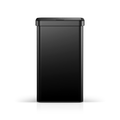 EKO Nova 21 Gallon/80 Liter Black Stainless Steel Motion Sensor Trash Can.