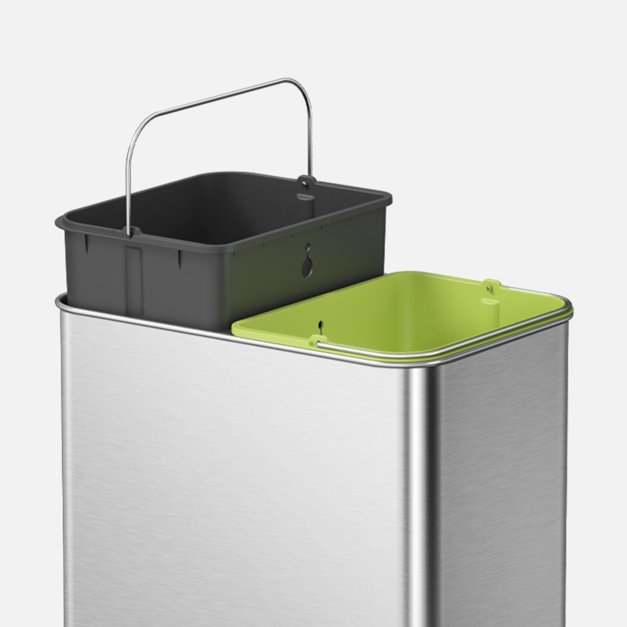Change the Bag in Seconds - Step 1 - Lift up the lid and remove the inner liner.