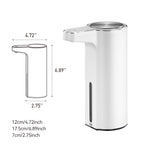 EKO Aroma Smart Liquid Soap Dispenser - White – Dimensions