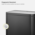 Edison Dual Compartment Kitchen Trash Can, 8+8 Gal