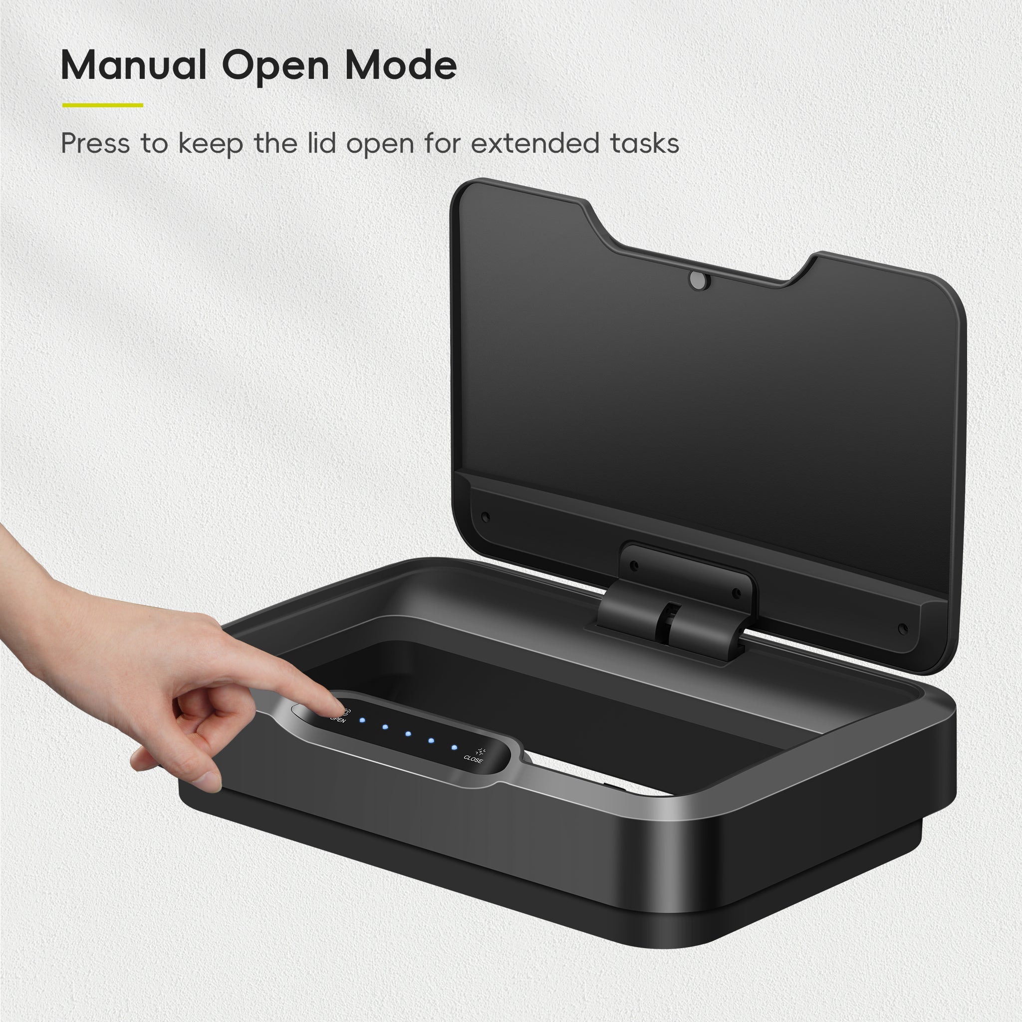 Lid for EK9278TP-50L-MBS Mirage-T Sensor Can Matte Black – Home by EKO