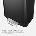 Hudson Step Trash Can with Bag Compartment