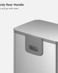 Marina  50 Liter / 13 Gallon Matte Stainless Steel Step Trash Can
