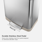 Hudson Step Trash Can with Bag Compartment