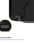 HANA 45L/ 11.9 Gallon Plastic Resin Step Kitchen Trash Can-Black