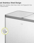 EcoCasa Plus 2 x 10.6 Gal Dual Recycling Trash Can for Kitchen