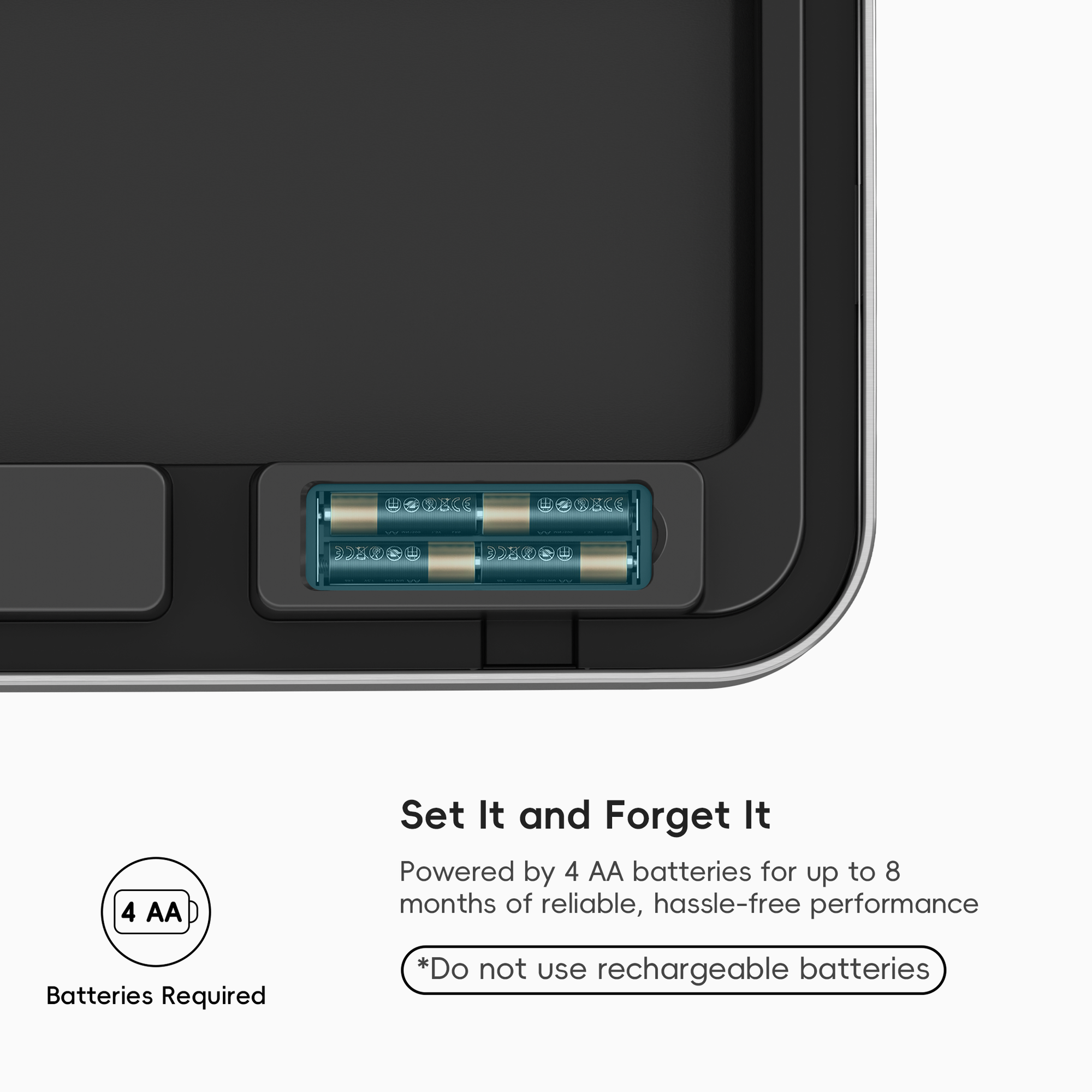 Econova 30L+30L Dual Compartment Motion Sensor Trash Can