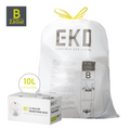 Code B - Easy-Dispense Roll Trash Bag, 10 L / 2.6 Gal