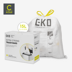 Code C - Easy-Dispense Roll Trash Bag, 15 L / 4 Gal