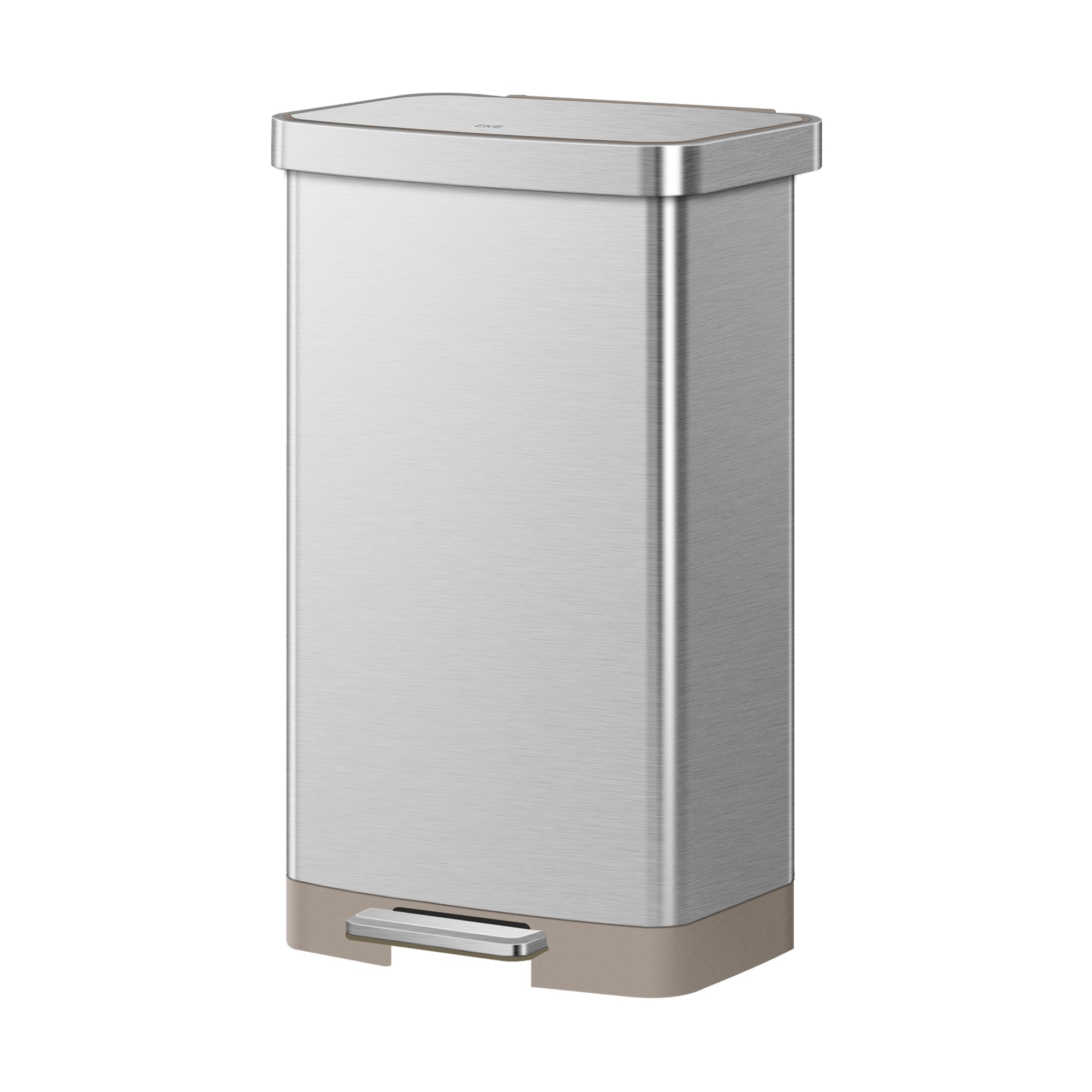 EKO Hudson 75L / 19.8 Gal Step Can with Bag Compartment - Stainless Steel