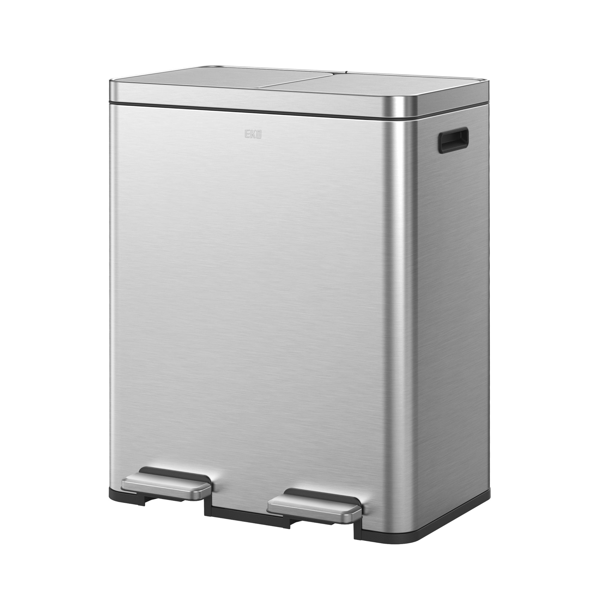 Edison Dual Kitchen Trash Can 8+8 Gallons with Dual Removable Inner Liners