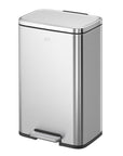 Madison 25L+20L Dual Compartment Step Trash Can - Brushed Stainless