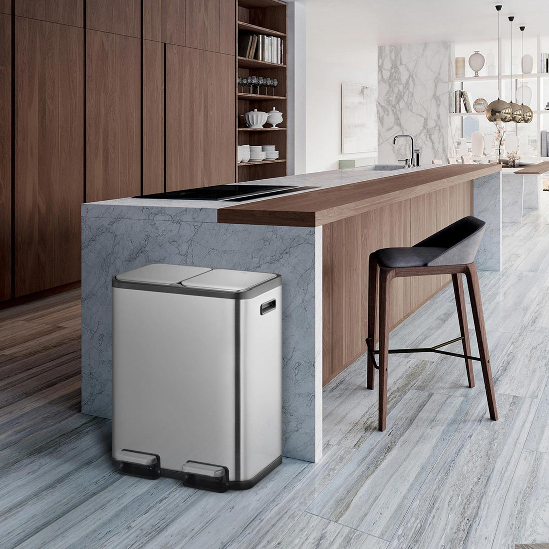 Eko Step EcoCasa Step Recycling Can - Dual Compartment 30L+20L – eko-north-america