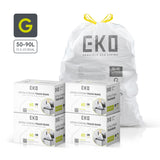 EKO 50-90L trash bags and boxes.