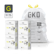Code G Easy-Dispense Roll Trash Bags, 50-90 L / 13.2-23.8 Gal