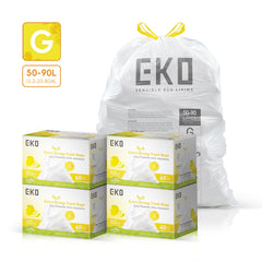 Code G Easy-Dispense Roll Trash Bags, 50-90 L / 13.2-23.8 Gal