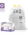 Code G -21 Gallon Easy-Dispense Roll Trash Bag - 60 Count-Lavender Scent