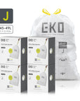 Code J - 12.9 Gallon (45-49L) Easy-Dispense Roll Trash Bag - 440 Count