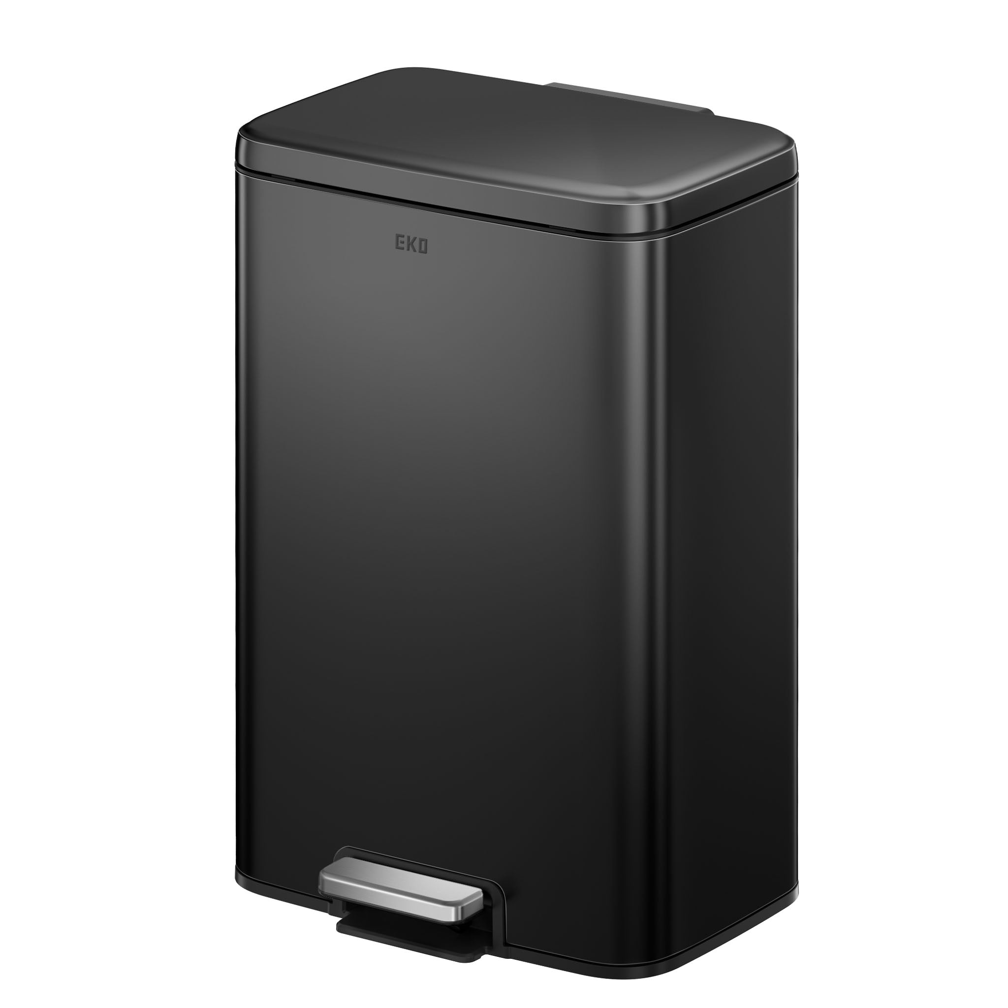 Maxwell Step On Foot Pedal Trash Can, 13.2 Gallon/50L Matte Black Stee ...