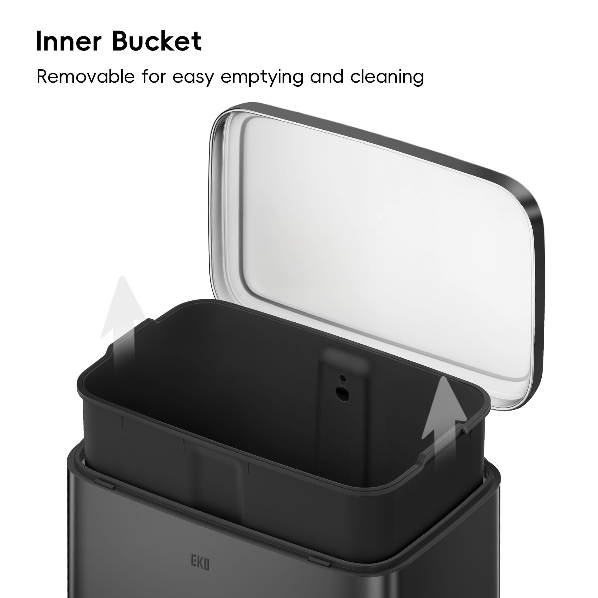 200Lドラム缶remakeBOX２段❕️マッドブラック‼️ Madison Step Can with Liner – 50L / 13.2 Gal – Matte Black – Home