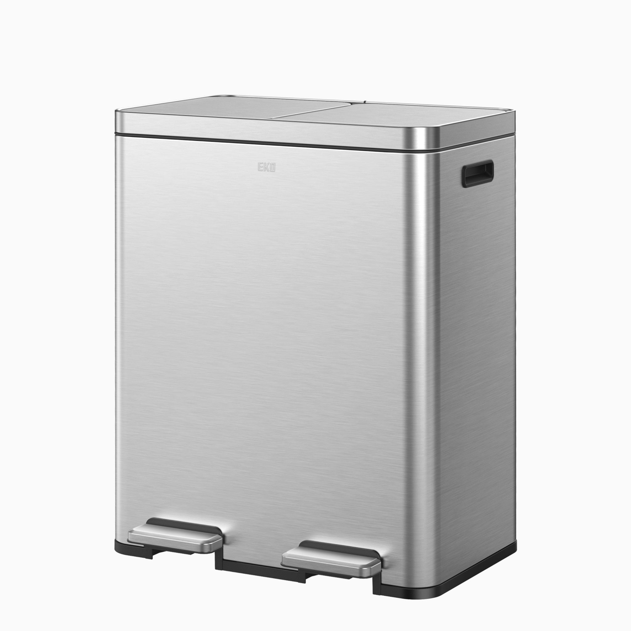 Edison Dual Kitchen Trash Can 8+8 Gal Removable Liners – Home by EKO