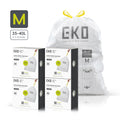 Code M Easy-Dispense Roll Trash Bags, 35-40 L / 9.3-10.6 Gal