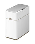 Bono Sensor Bathroom Trash Can with Lid - 8L/2.1 Gallon-White