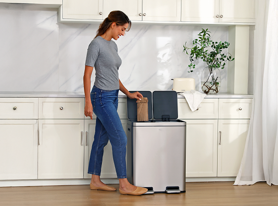 Cleaner Living with Every Step from an EKO Trash Can