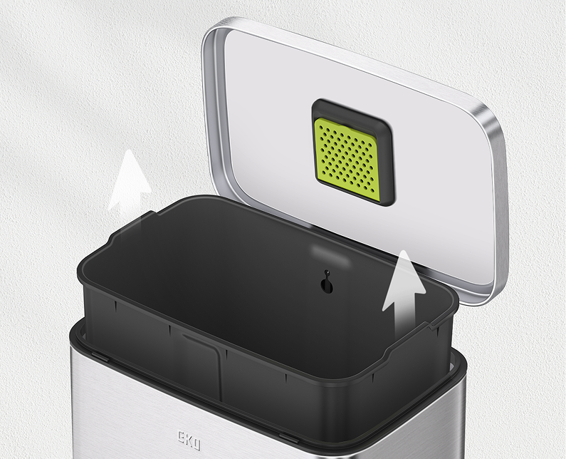 EKO Step Cans Easy Cleanup