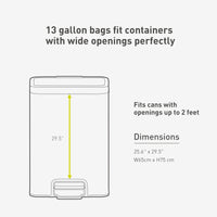 Code F - 13 Gallon Trash Bag - 60 Packs
