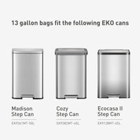 Extra-Strong Drawstring Kitchen Trash Bags – 13 Gallon (40L-60L) 60 pack